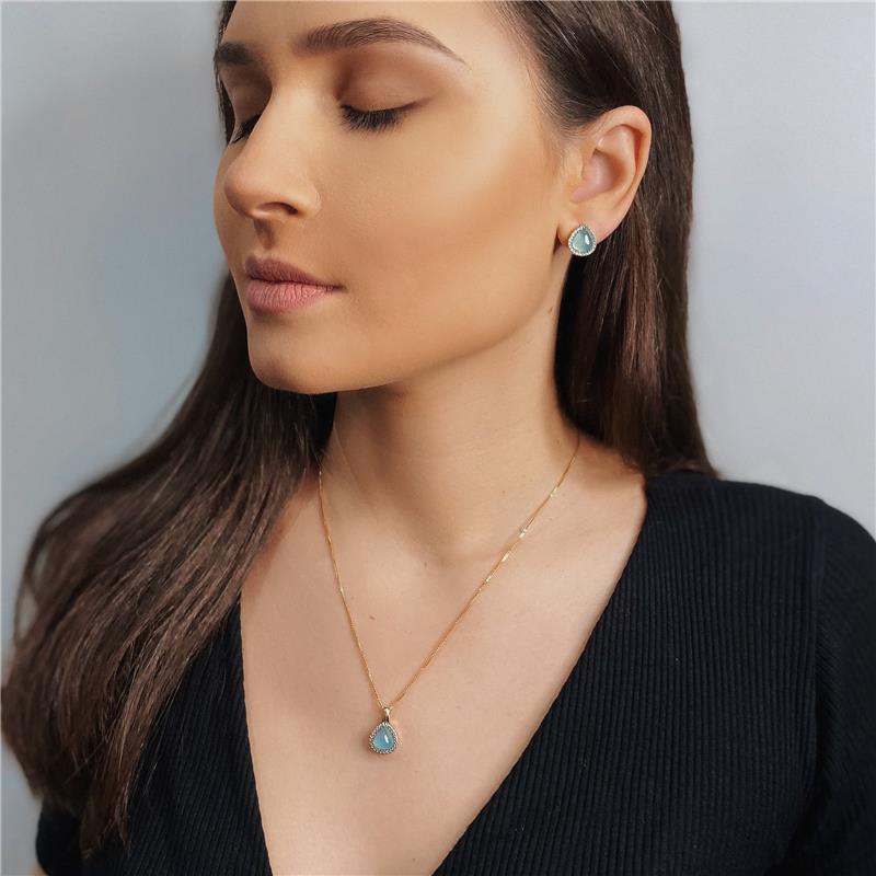 BRINCO FOLHEADO A OURO E RÓDIO BRANCO