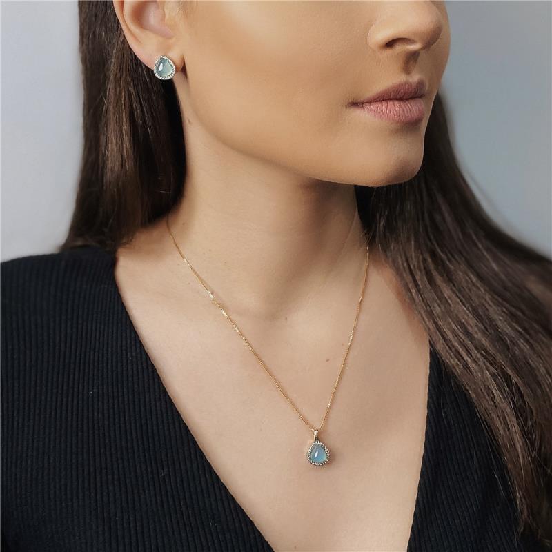 BRINCO FOLHEADO A OURO E RÓDIO BRANCO