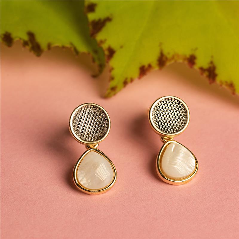 BRINCO FOLHEADO A OURO E RÓDIO BRANCO