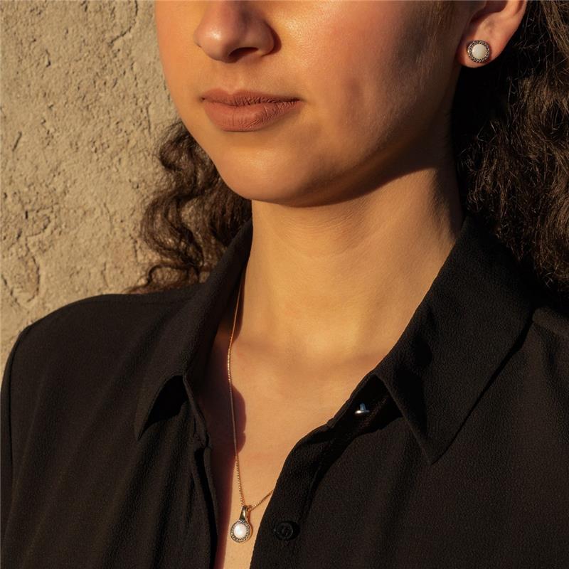 BRINCO FOLHEADO A OURO E RÓDIO BRANCO