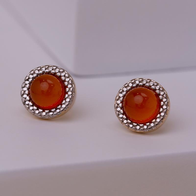 BRINCO FOLHEADO A OURO E RÓDIO BRANCO