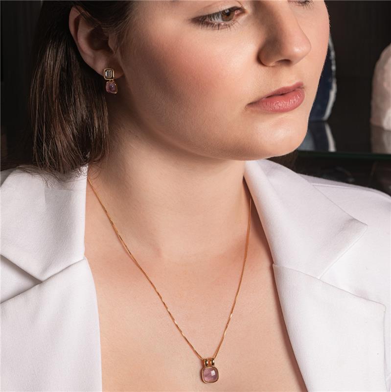 BRINCO FOLHEADO A OURO E RÓDIO BRANCO