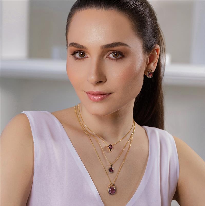 BRINCO FOLHEADO A OURO E RÓDIO BRANCO