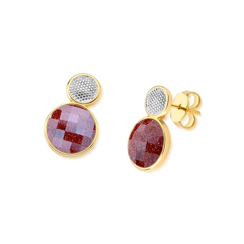 BRINCO FOLHEADO A OURO E RÓDIO BRANCO