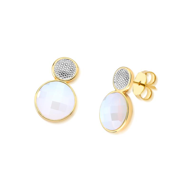 BRINCO FOLHEADO A OURO E RÓDIO BRANCO