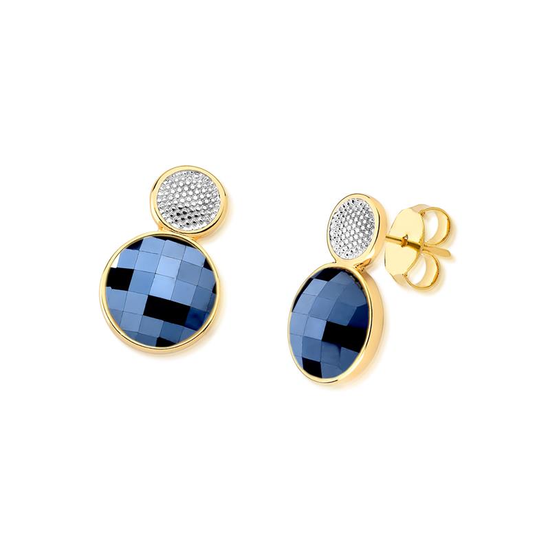 BRINCO FOLHEADO A OURO E RÓDIO BRANCO