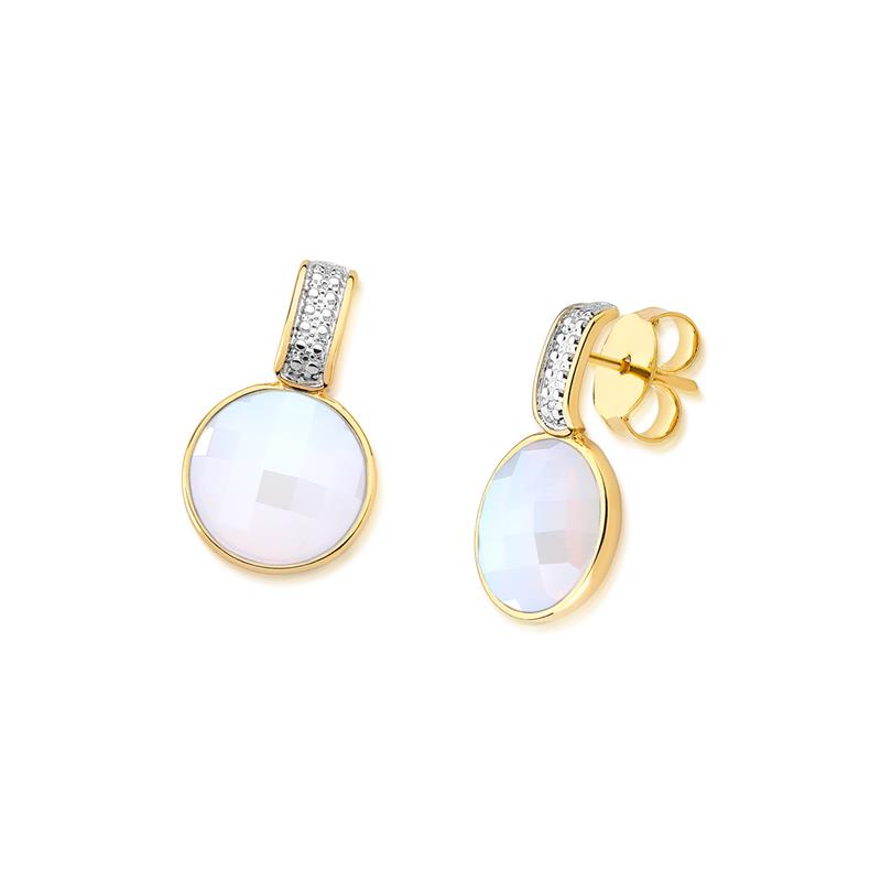 BRINCO FOLHEADO A OURO E RÓDIO BRANCO