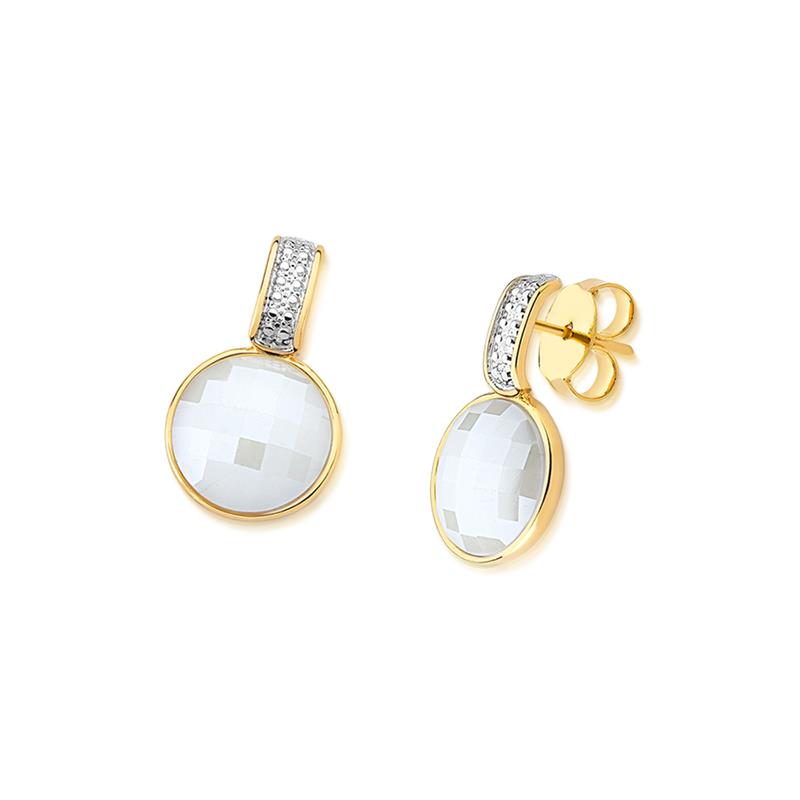 BRINCO FOLHEADO A OURO E RÓDIO BRANCO