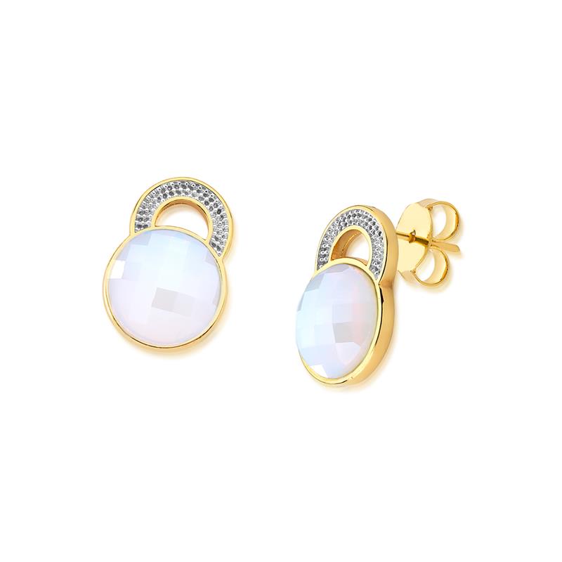 BRINCO FOLHEADO A OURO E RÓDIO BRANCO