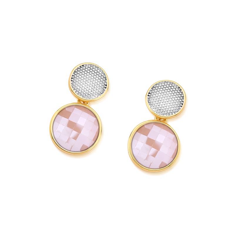 BRINCO FOLHEADO A OURO E RÓDIO BRANCO