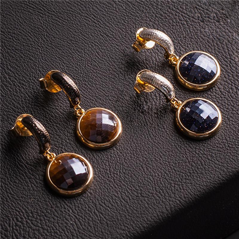 BRINCO FOLHEADO A OURO E RÓDIO BRANCO