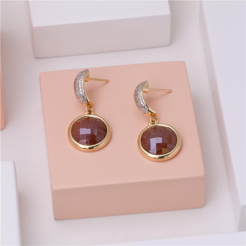 BRINCO FOLHEADO A OURO E RÓDIO BRANCO