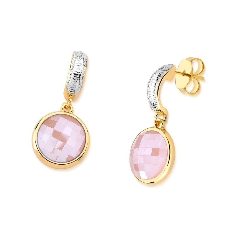 BRINCO FOLHEADO A OURO E RÓDIO BRANCO