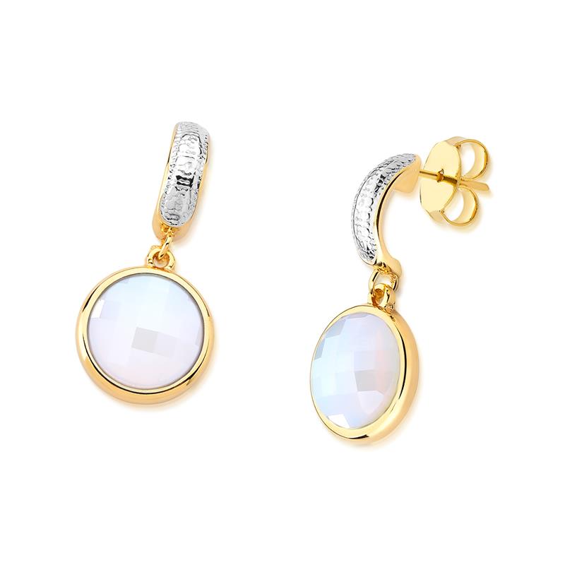 BRINCO FOLHEADO A OURO E RÓDIO BRANCO