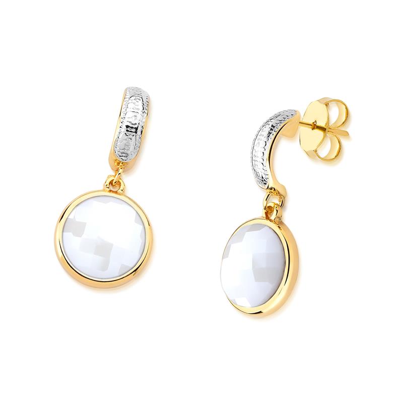 BRINCO FOLHEADO A OURO E RÓDIO BRANCO