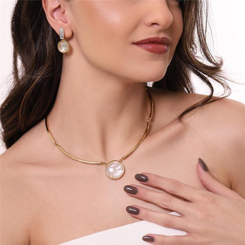 BRINCO FOLHEADO A OURO E RÓDIO BRANCO