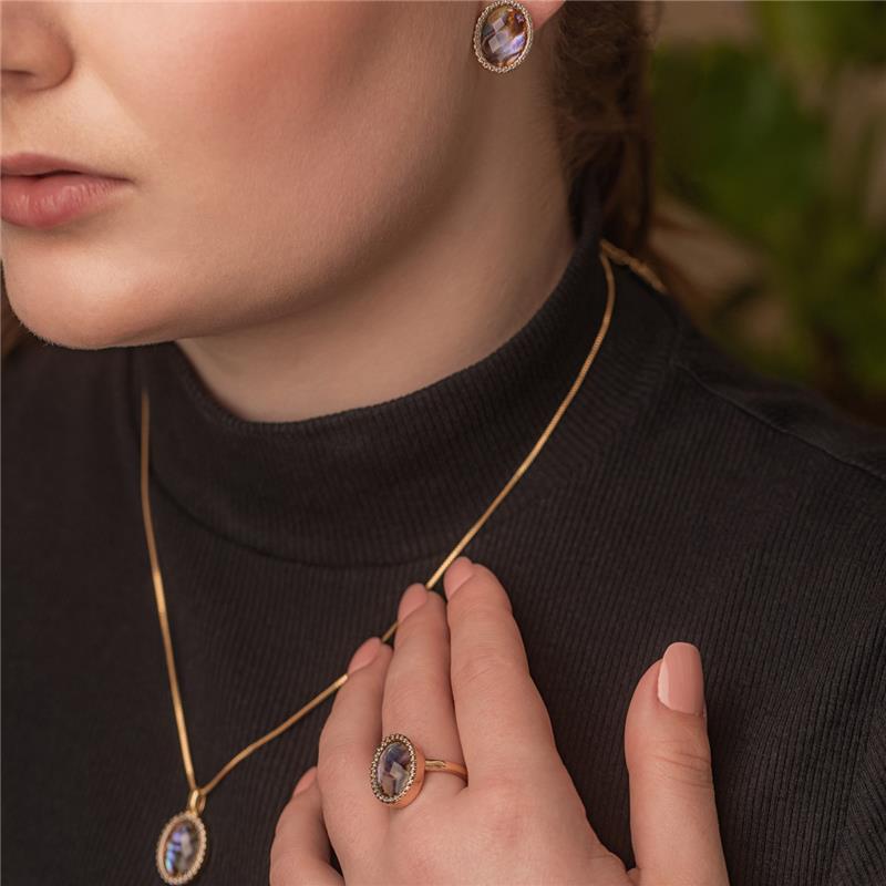 BRINCO FOLHEADO A OURO E RÓDIO BRANCO