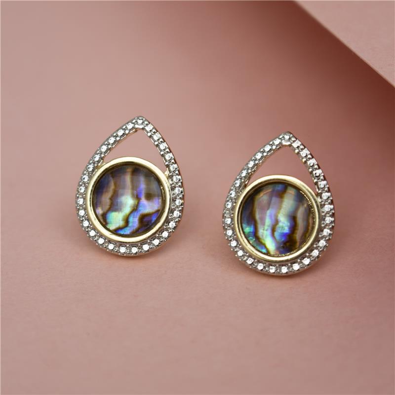 BRINCO FOLHEADO A OURO E RÓDIO BRANCO