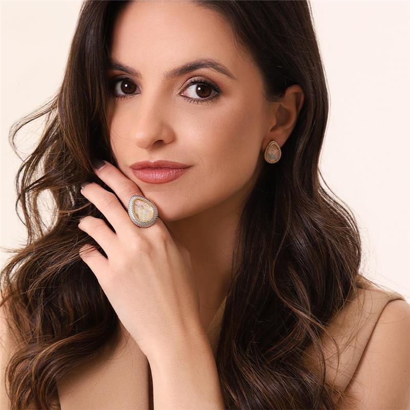 BRINCO FOLHEADO A OURO E RÓDIO BRANCO