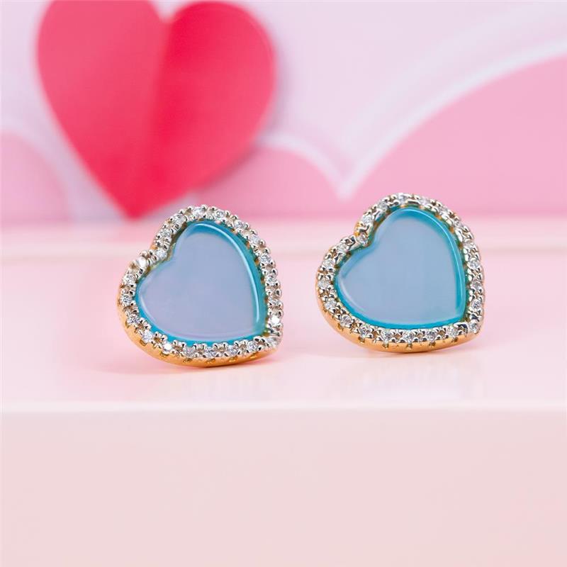 BRINCO FOLHEADO A OURO E RÓDIO BRANCO