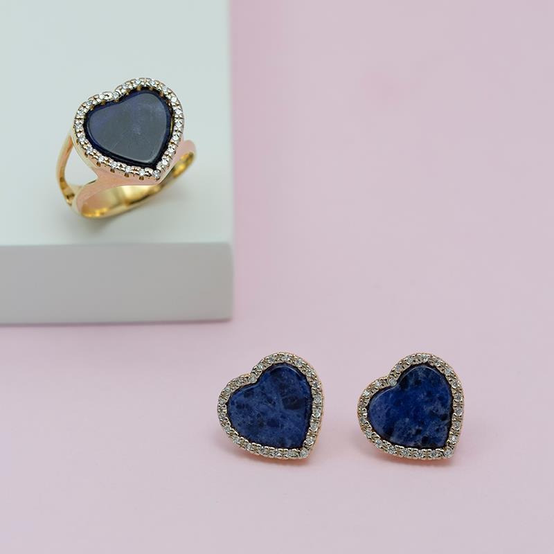 BRINCO FOLHEADO A OURO E RÓDIO BRANCO