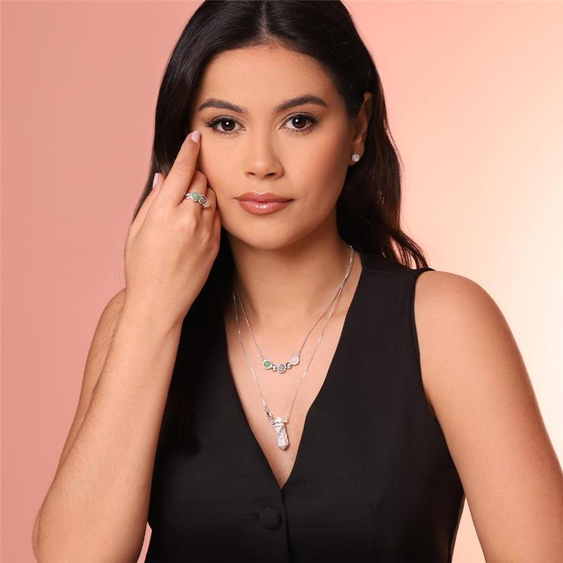 CONJUNTO FOLHEADO A PRATA