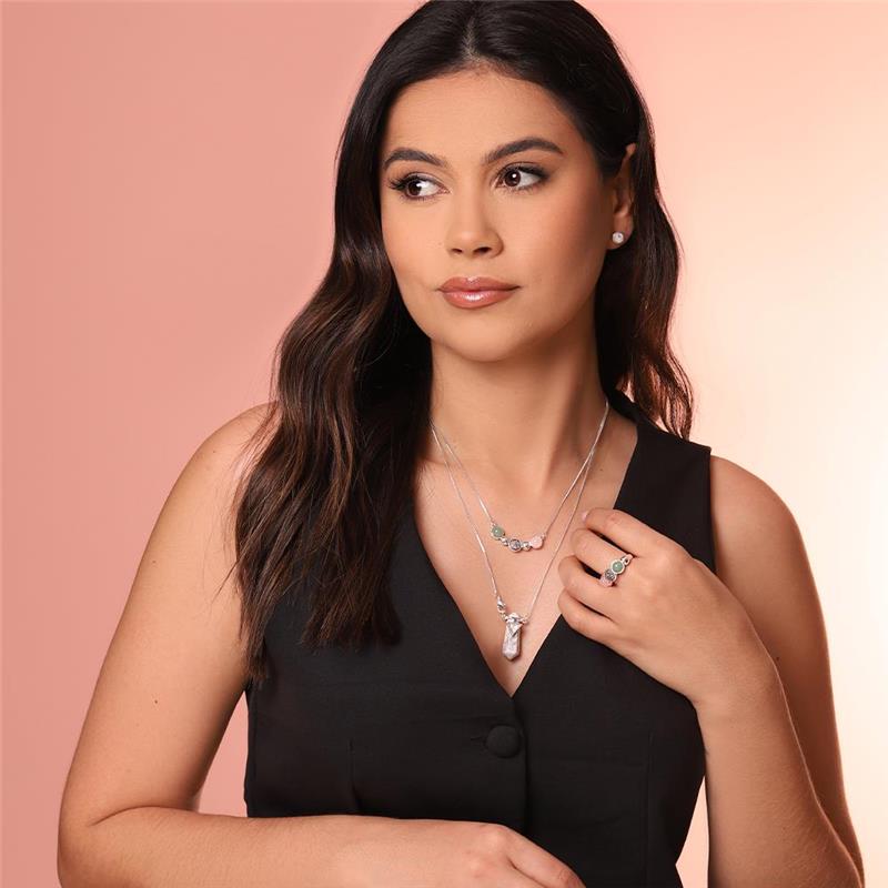 CONJUNTO FOLHEADO A PRATA