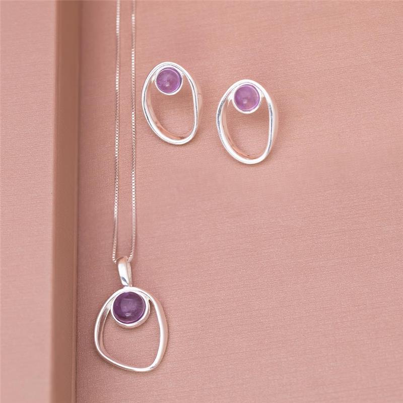 CONJUNTO FOLHEADO A PRATA