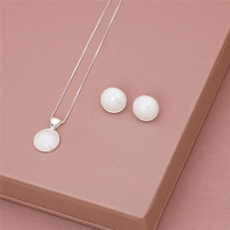 CONJUNTO FOLHEADO A PRATA