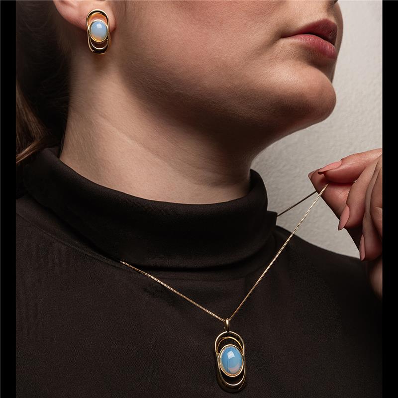 CONJUNTO FOLHEADO A OURO