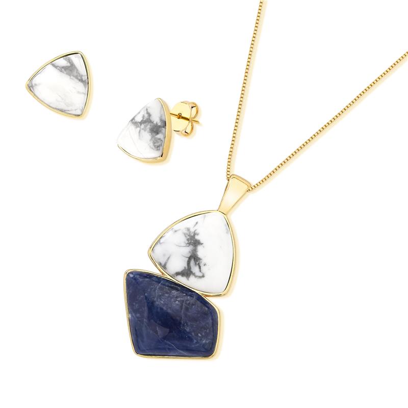 CONJUNTO FOLHEADO A OURO