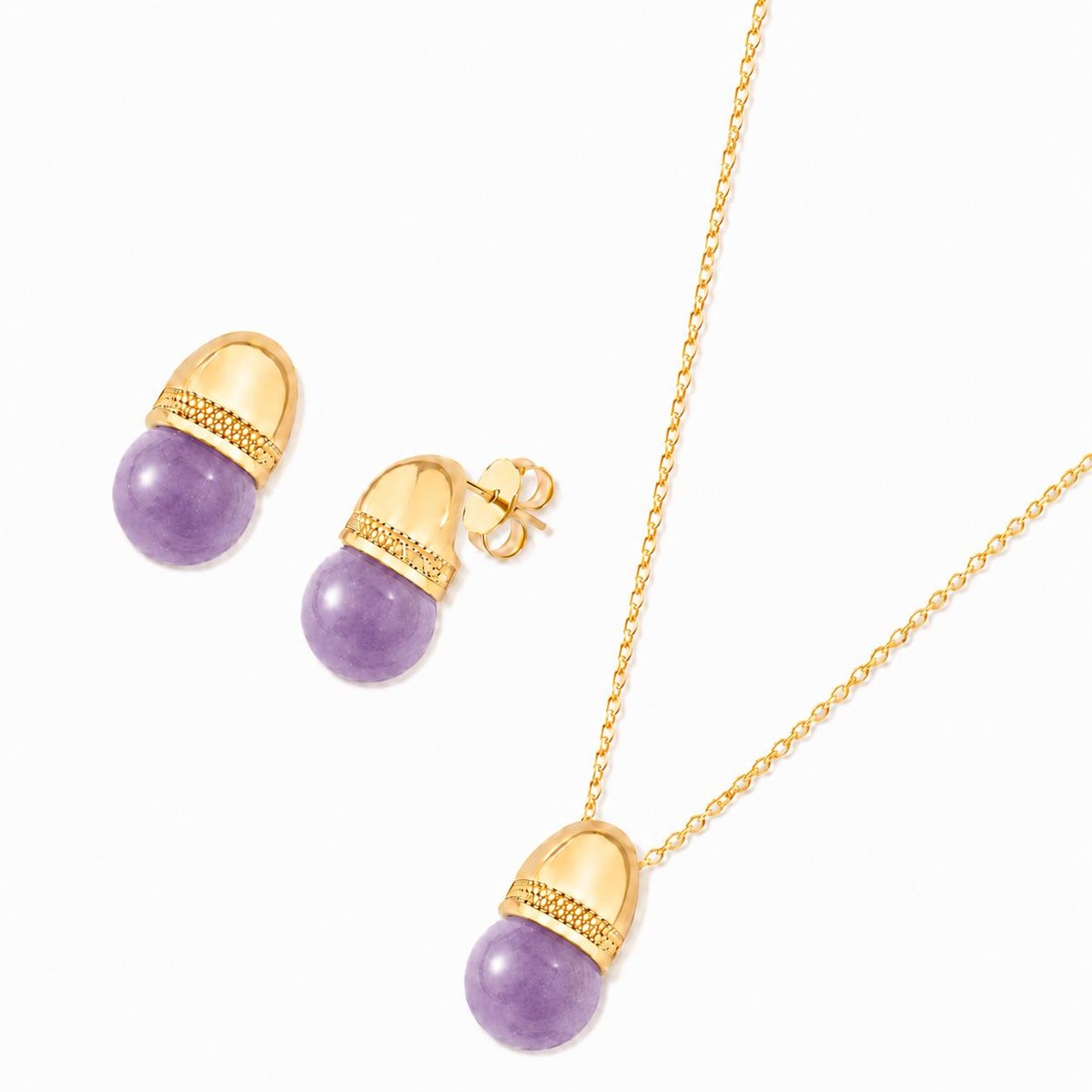 CONJUNTO FOLHEADO A OURO SEM APLICAÇÃO
