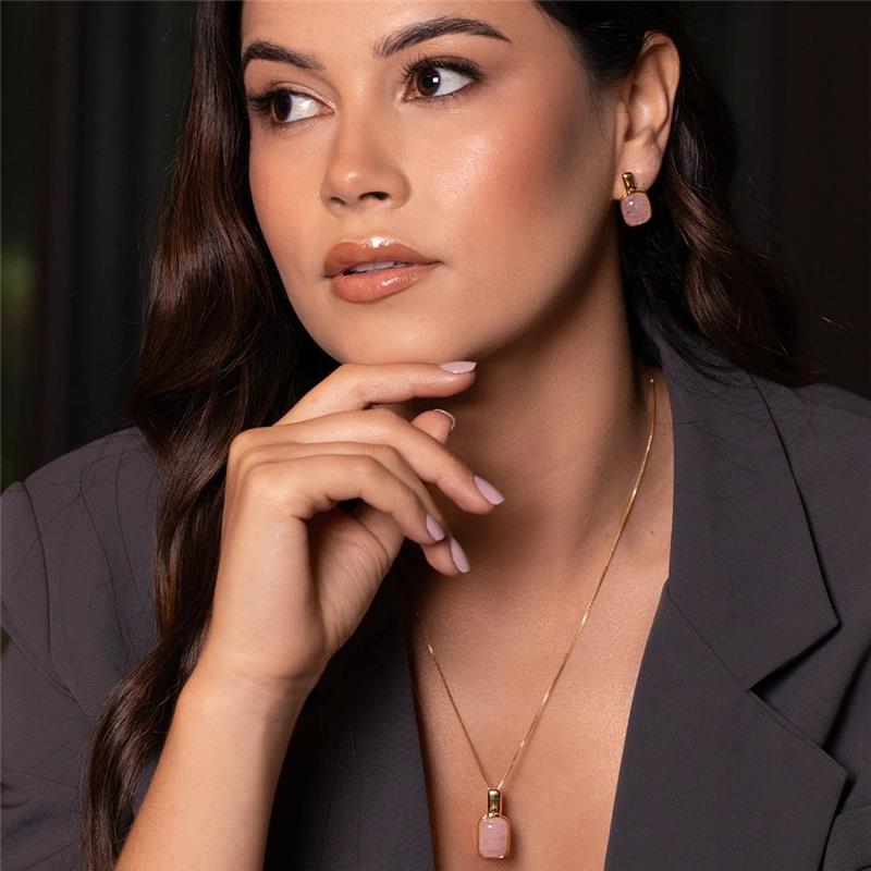 CONJUNTO FOLHEADO A OURO