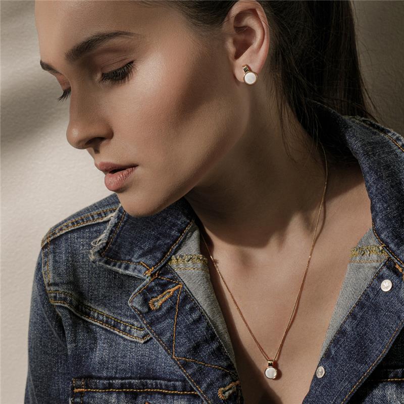 CONJUNTO FOLHEADO A OURO