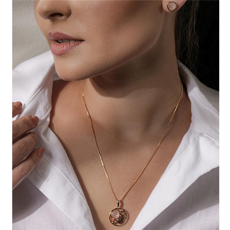 CONJUNTO FOLHEADO A OURO