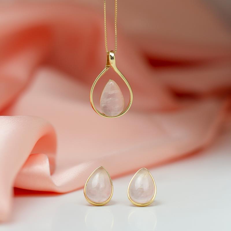 CONJUNTO FOLHEADO A OURO