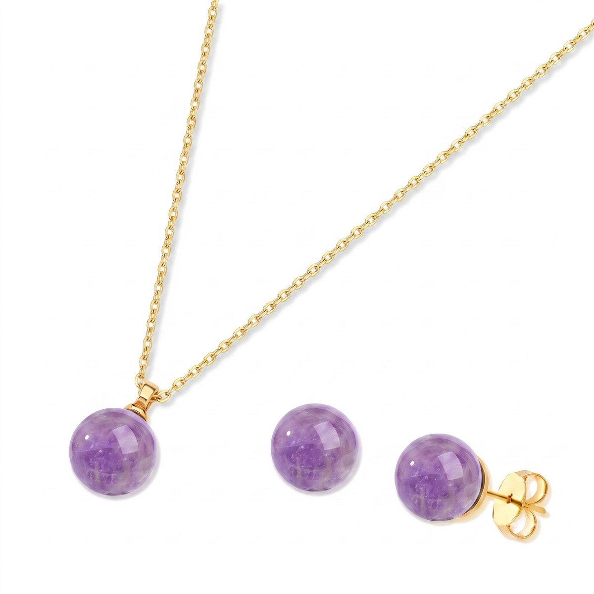 CONJUNTO FOLHEADO A OURO