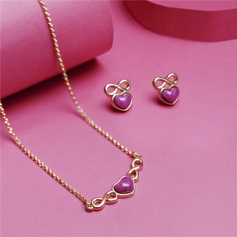 CONJUNTO FOLHEADO A OURO