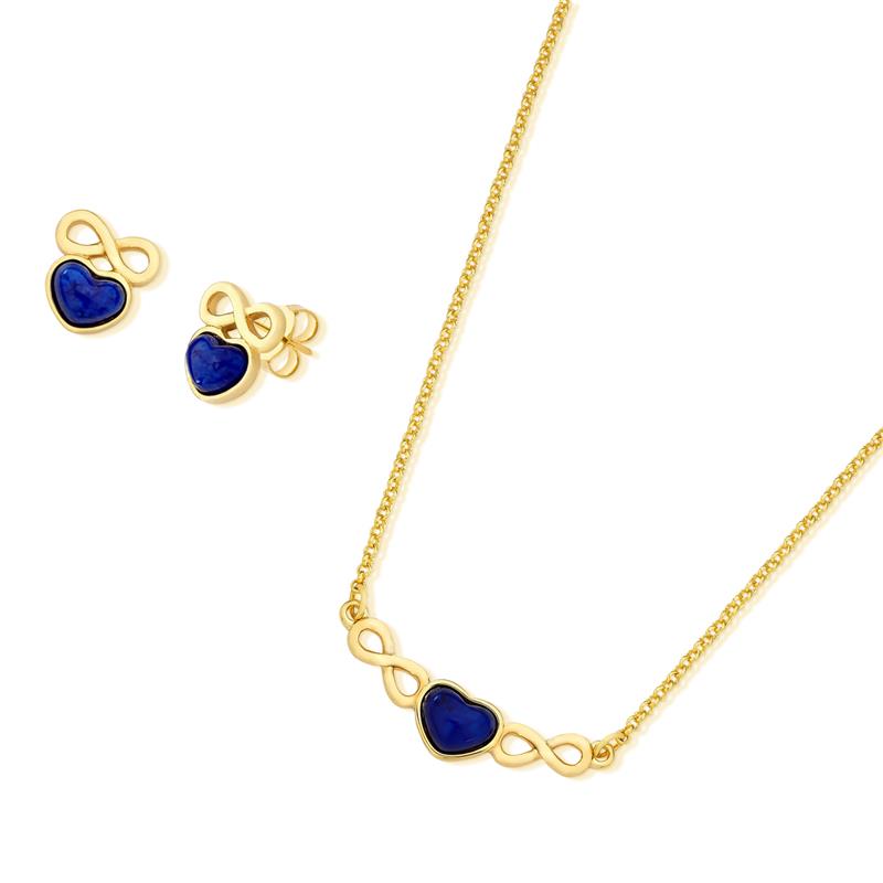 CONJUNTO FOLHEADO A OURO