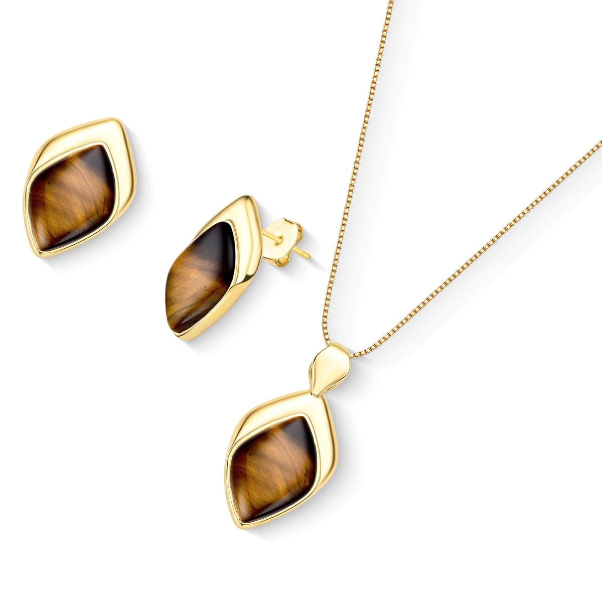 CONJUNTO FOLHEADO A OURO