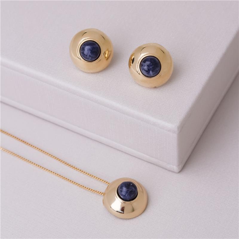 CONJUNTO FOLHEADO A OURO