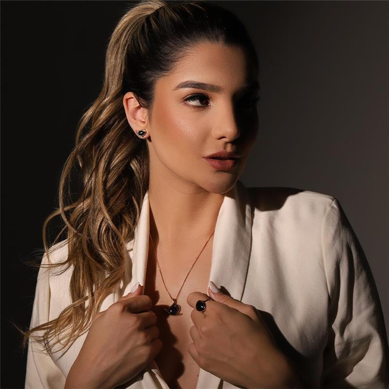 CONJUNTO FOLHEADO A OURO