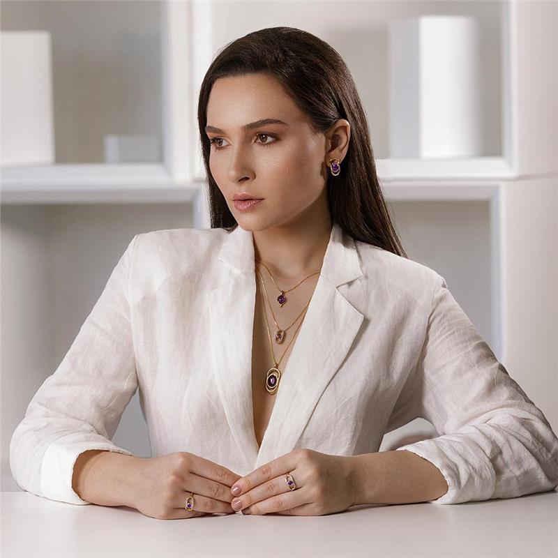 CONJUNTO FOLHEADO A OURO