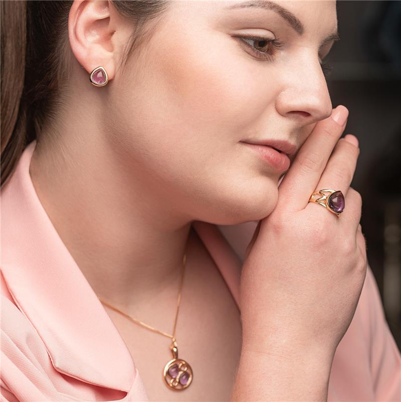 CONJUNTO FOLHEADO A OURO