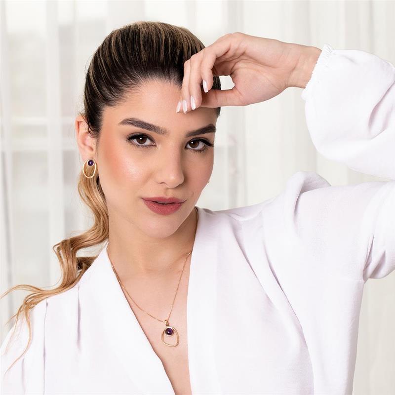 CONJUNTO FOLHEADO A OURO