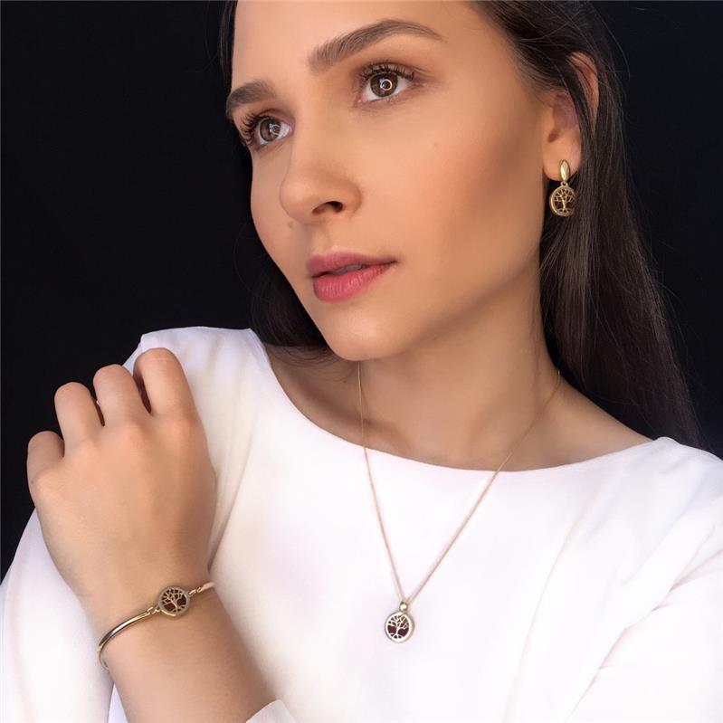 CONJUNTO FOLHEADO A OURO