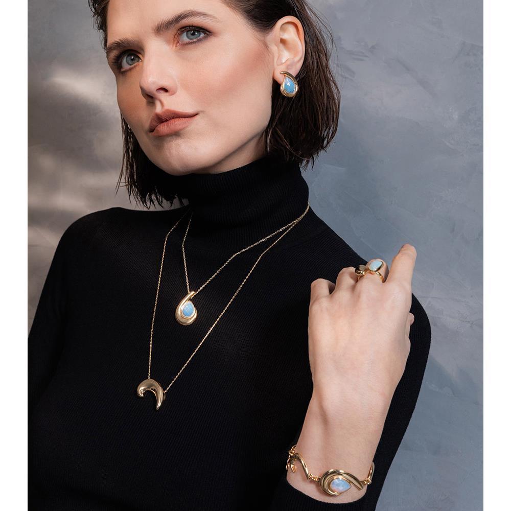 CONJUNTO FOLHEADO A OURO