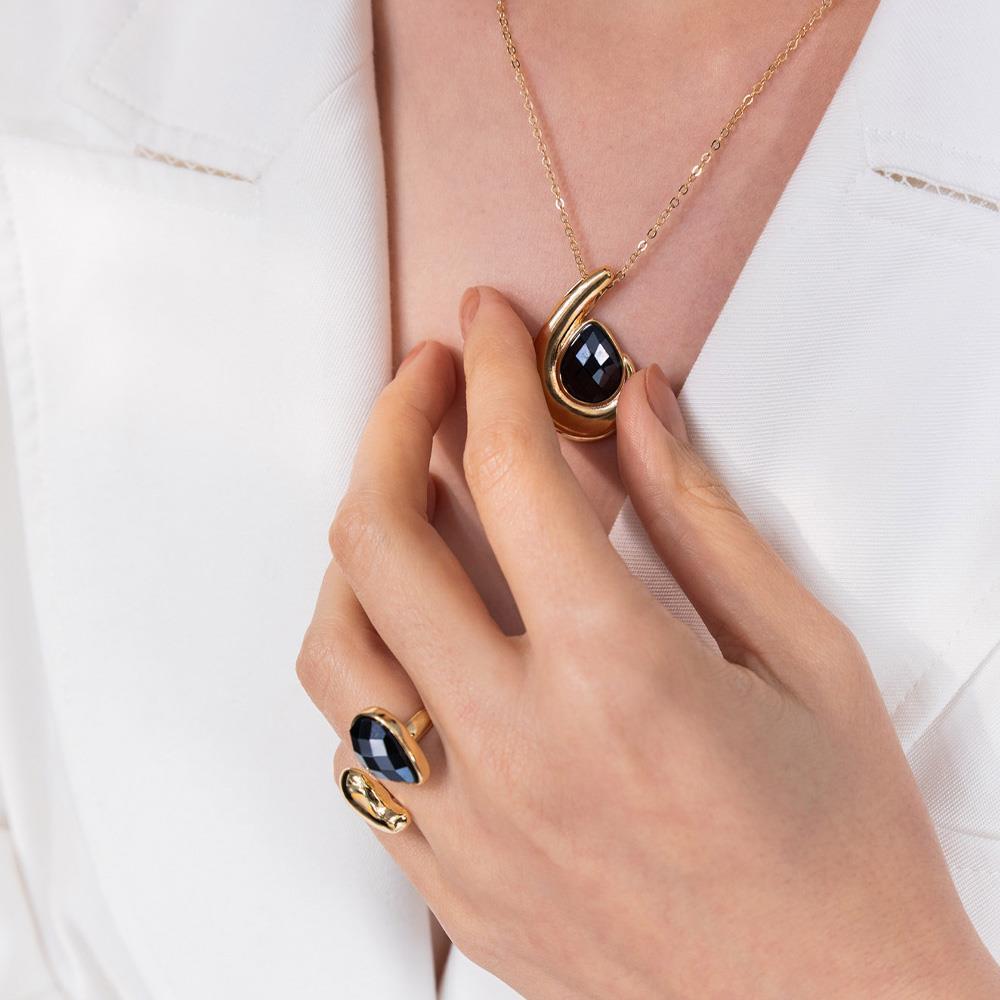 CONJUNTO FOLHEADO A OURO