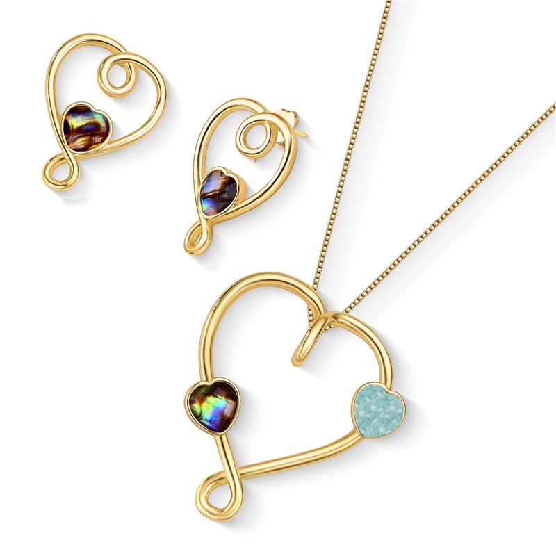 CONJUNTO FOLHEADO A OURO