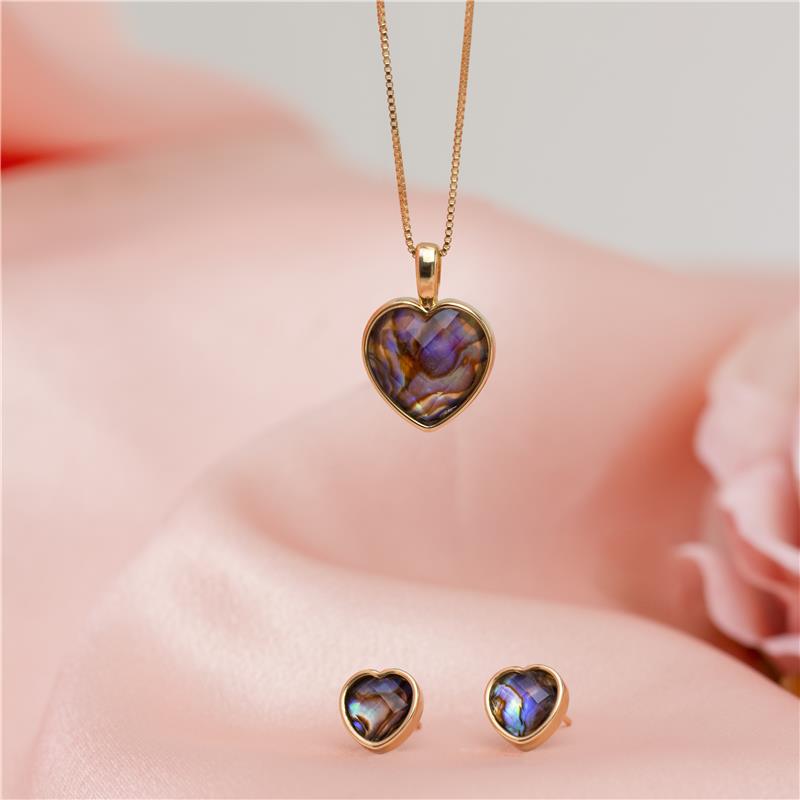 CONJUNTO FOLHEADO A OURO